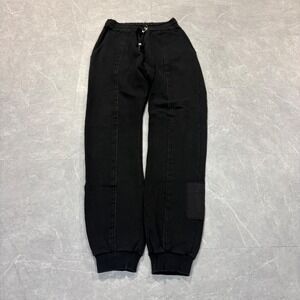 Damir Doma Mens Paneled Raw Edge Jogger Sweatpants Black Small